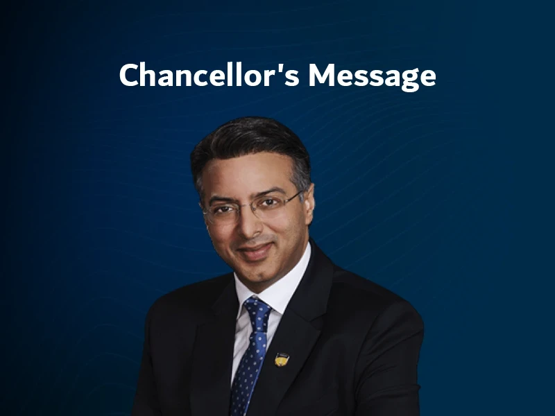 Chancellors message Dr Atul mobile