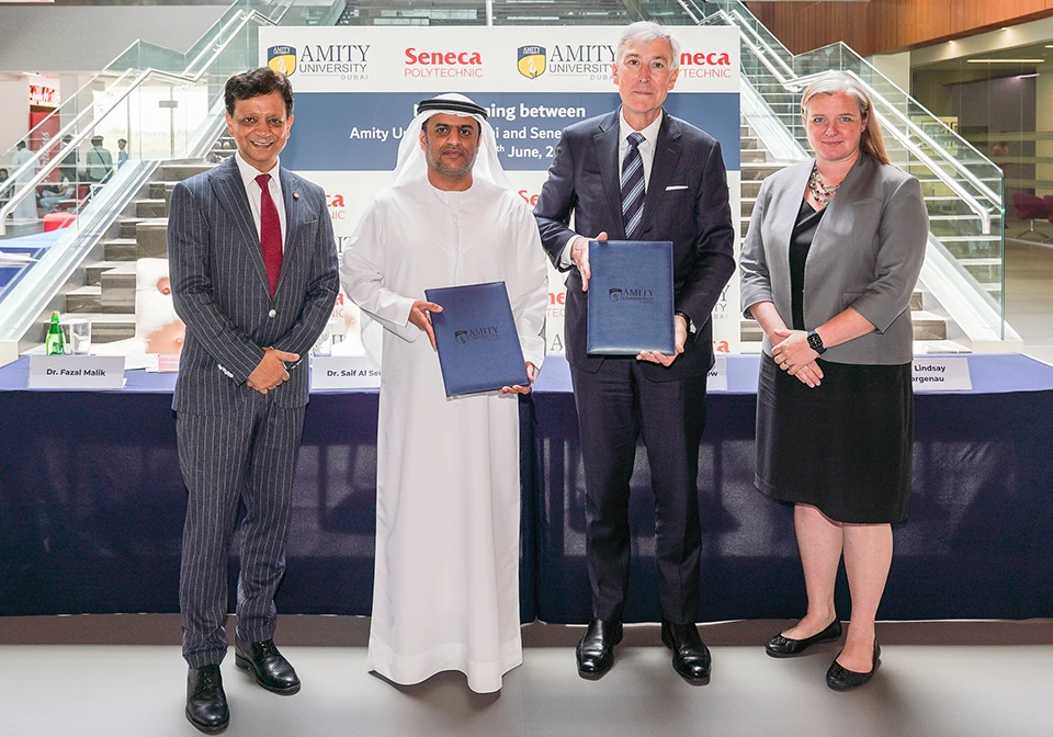 Amity University Dubai signs MOU with Seneca Polytechnic, Canada, to explore international student and faculty exchange